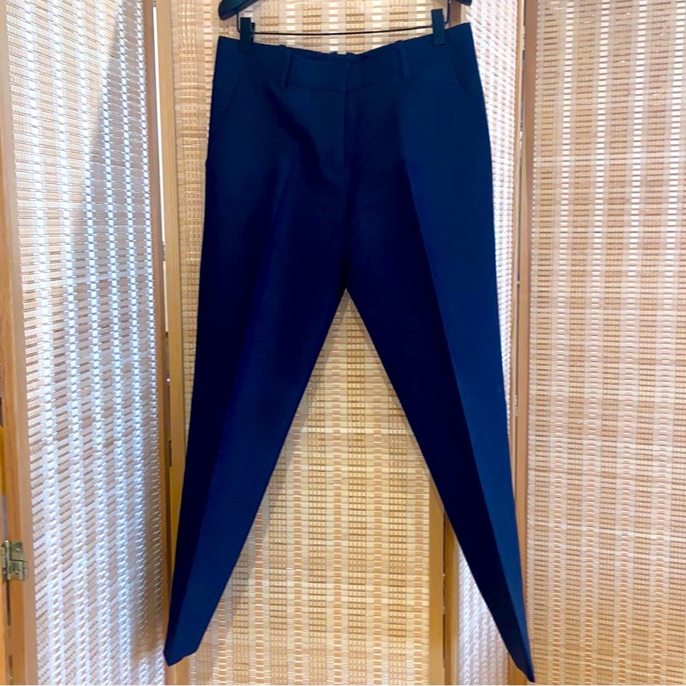 Sui studio navy blue cigarette trousers tapered ankle SUITSUPPLY high waist 6R